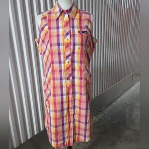 Columbia Multicolor Plaid Sleeveless Dress